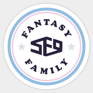 SF9 fantasy family logo Sticker